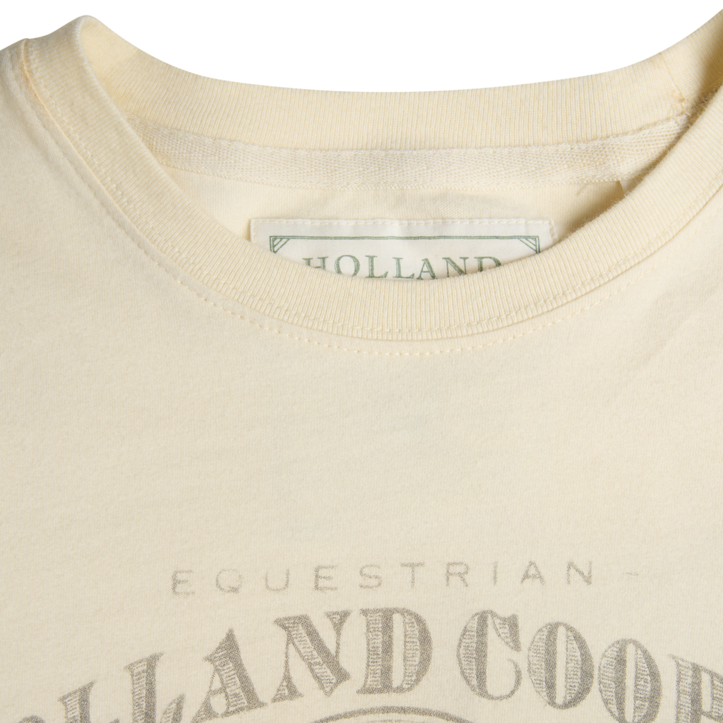 Holland Cooper Ladies Ivy League Tee - Ecru