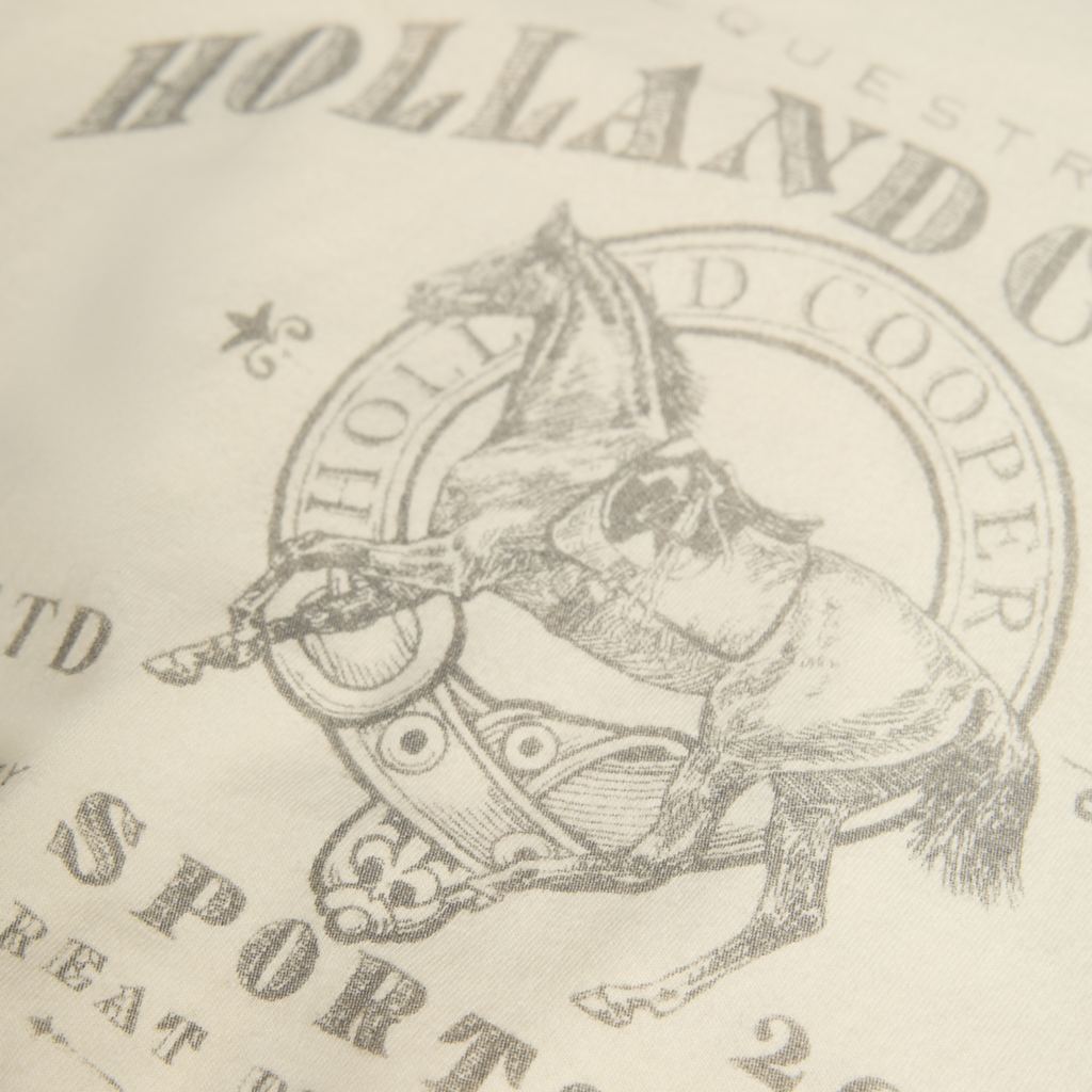 Holland Cooper Ladies Ivy League Tee - Ecru