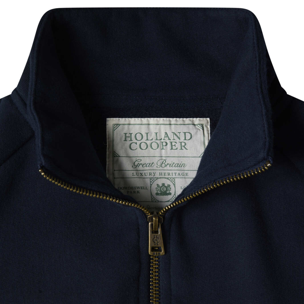 Holland Cooper Ladies Signature Quarter Zip Sweat - Ink Navy