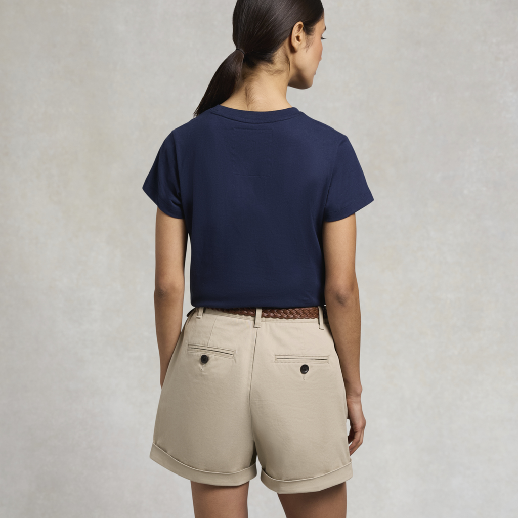Holland Cooper Ladies Classic Chino Short - Light Stone