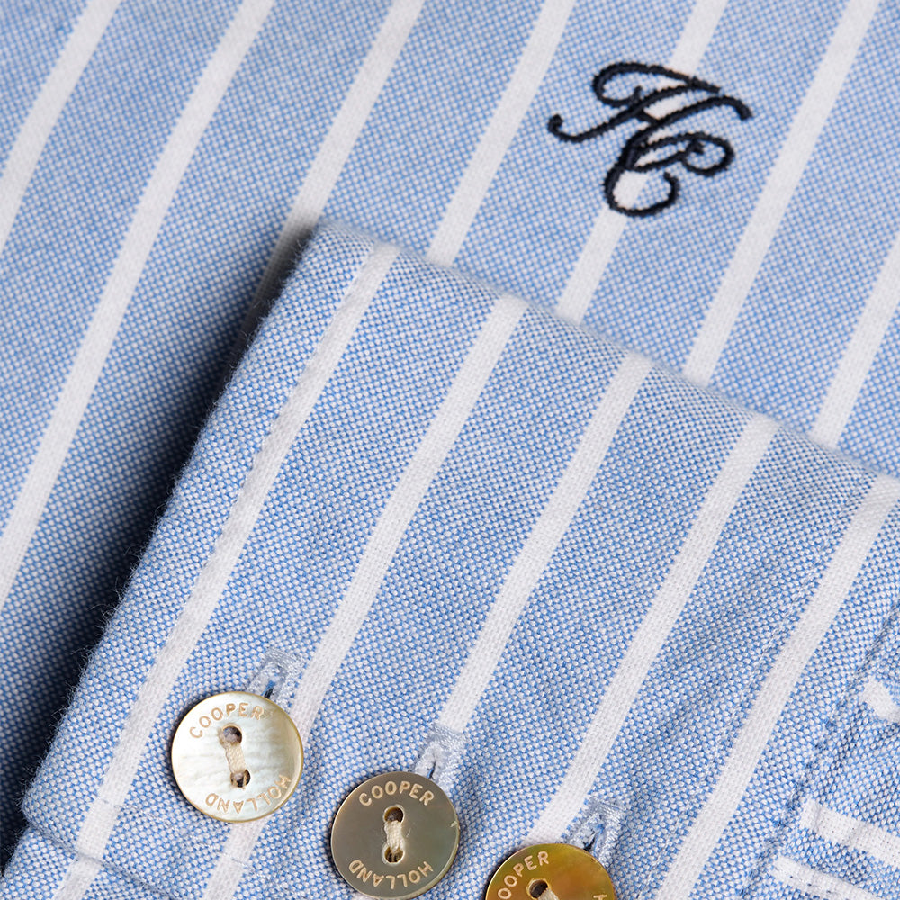 Holland Cooper Ladies Oxford Shirt - Sky Blue Stripe