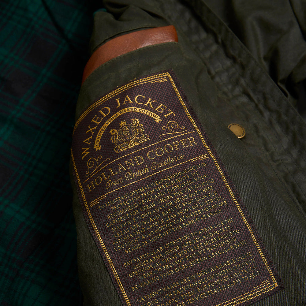 Holland Cooper Ladies Classic Waxed Jacket - Dark Olive