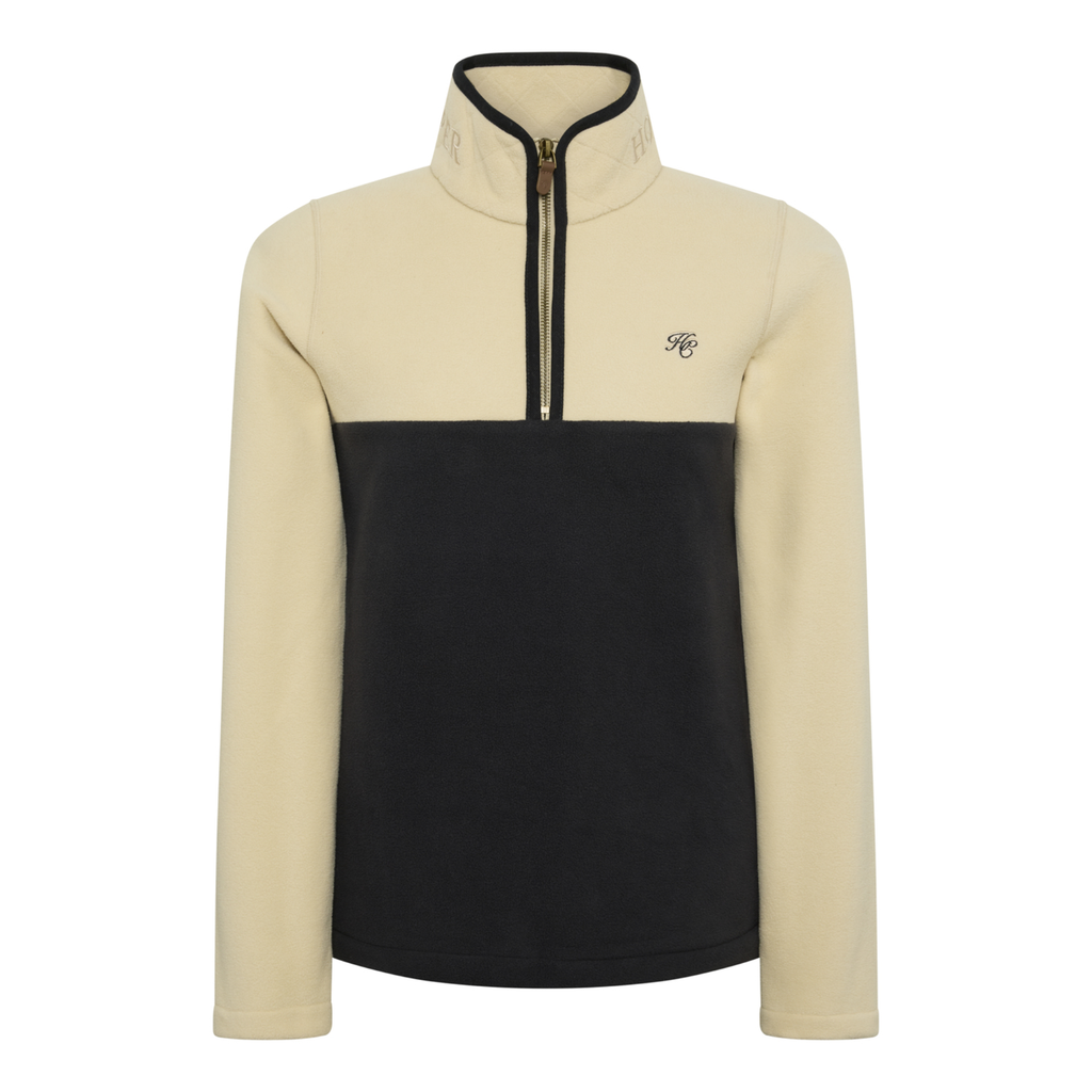 Holland Cooper Ladies Country Quarter Zip Jacket - Ecru Navy