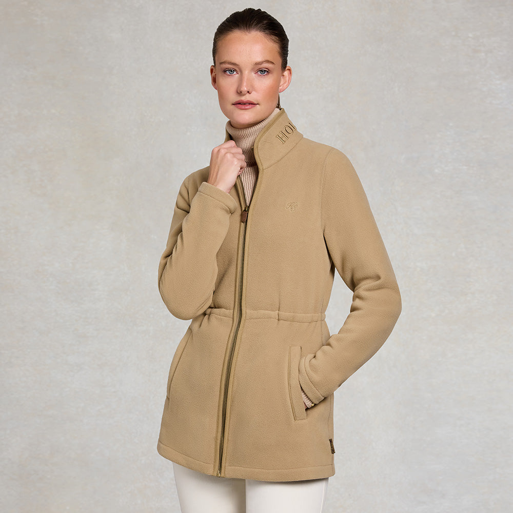 Holland Cooper Ladies Country Longline Fleece - Sand