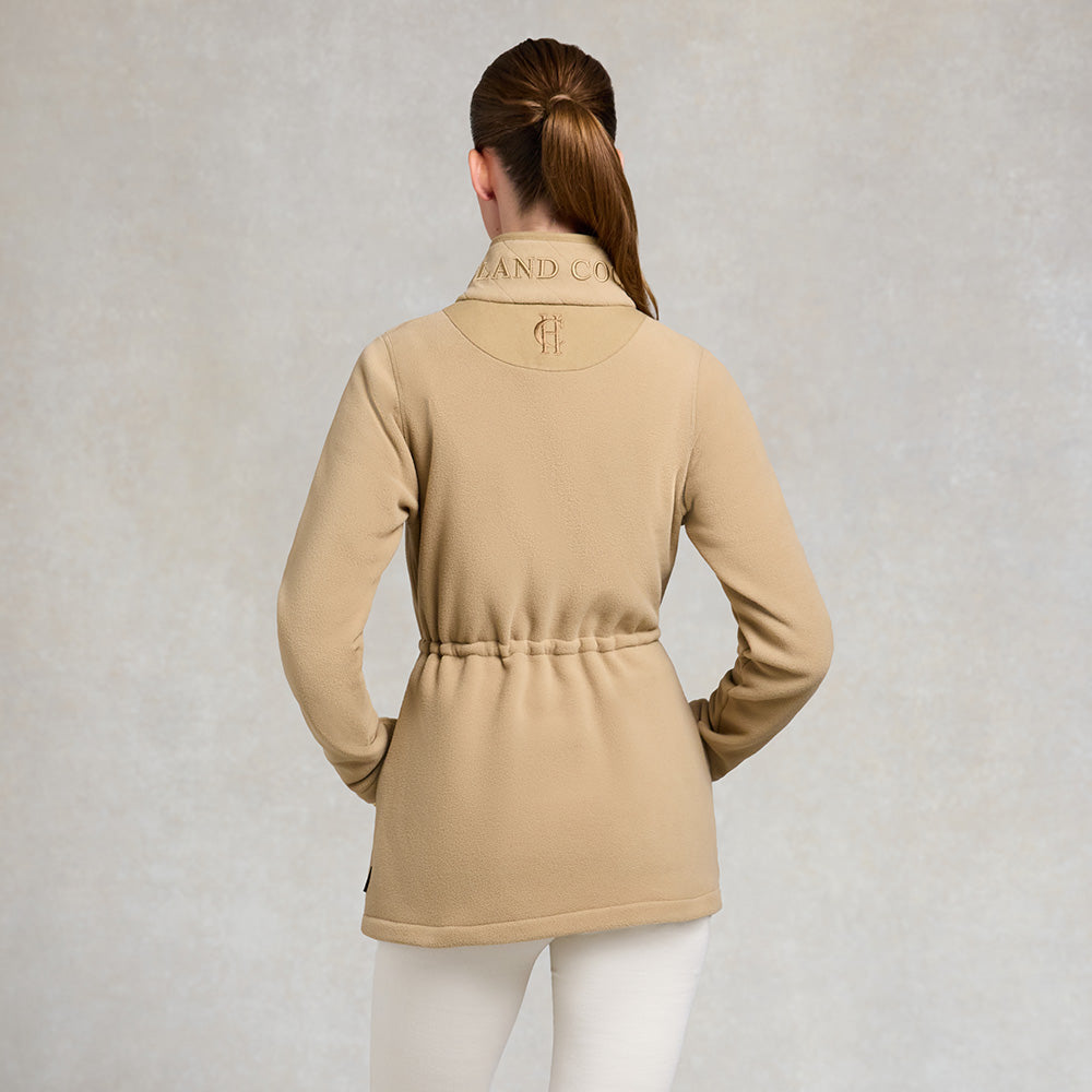 Holland Cooper Ladies Country Longline Fleece - Sand