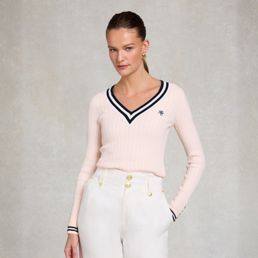 Holland Cooper Ladies Lucy Knit - Blush