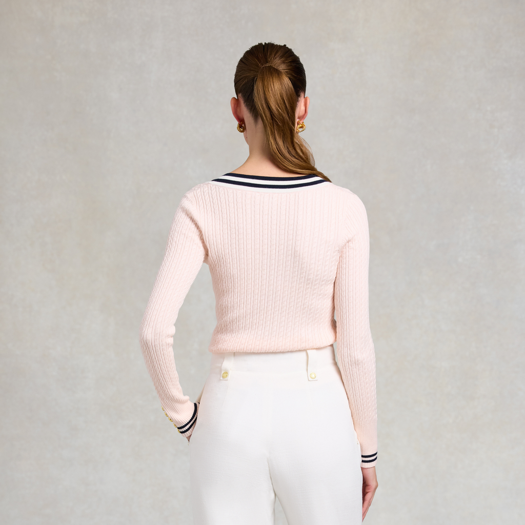 Holland Cooper Ladies Lucy Knit - Blush