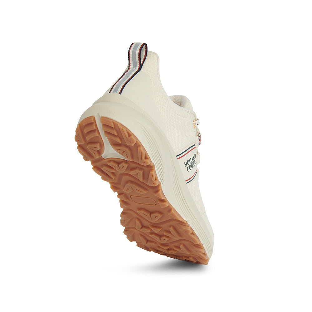 Holland Cooper Ladies Burghley Waterproof Trainer - Ecru