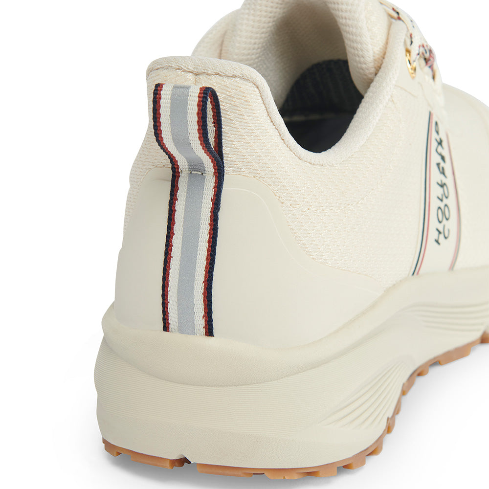 Holland Cooper Ladies Burghley Waterproof Trainer - Ecru