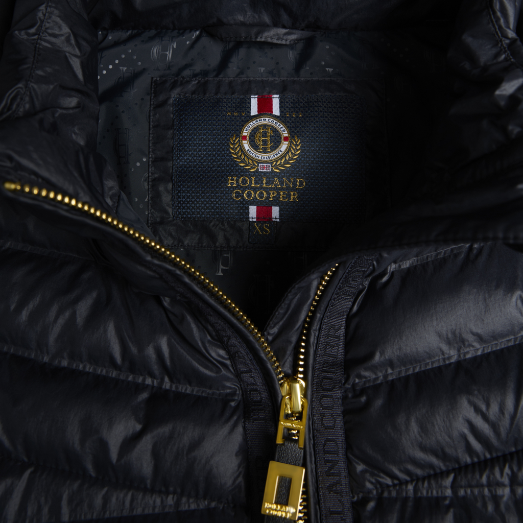 Holland Cooper Ladies Lightweight Puffer Jacket - Ink Navy