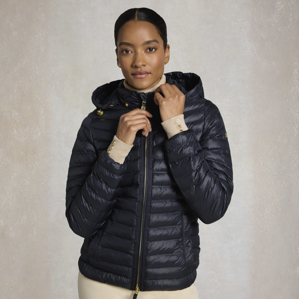 Holland Cooper Ladies Lightweight Puffer Jacket - Ink Navy