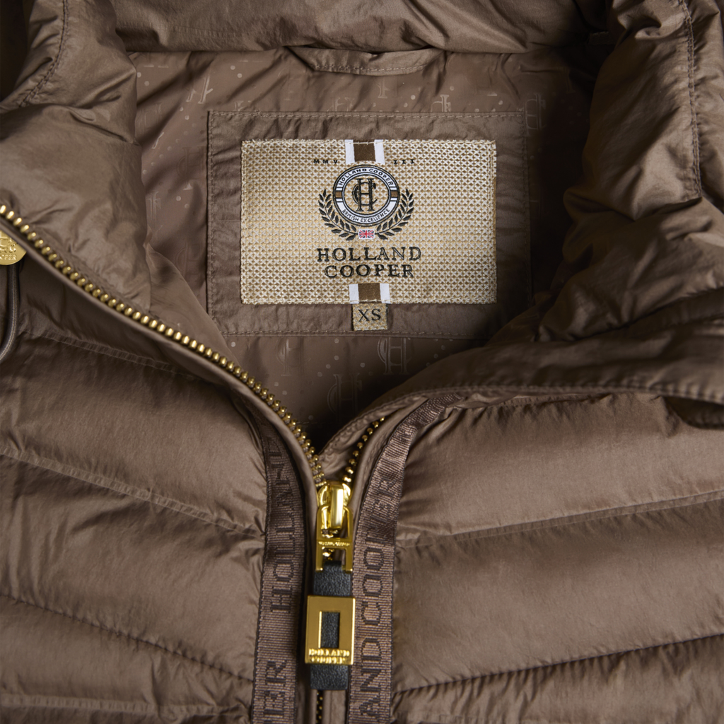 Holland Cooper Ladies Lightweight Puffer Jacket - Chestnut