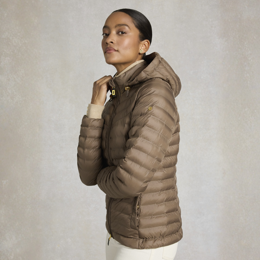 Holland Cooper Ladies Lightweight Puffer Jacket - Chestnut