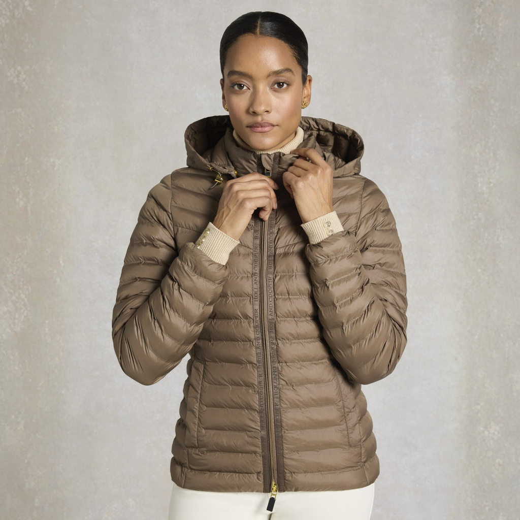 Holland Cooper Ladies Lightweight Puffer Jacket - Chestnut