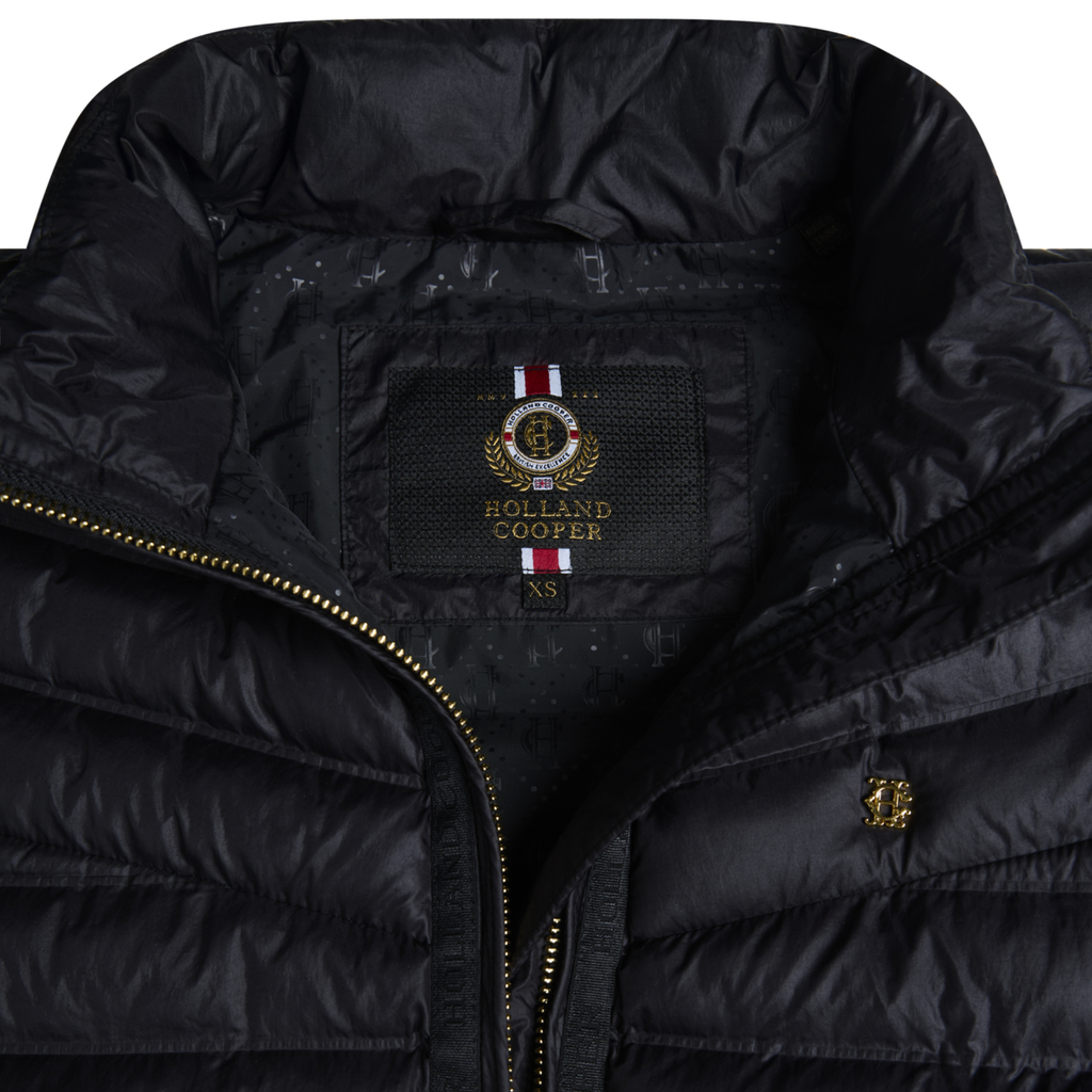 Holland Cooper Ladies Lightweight Puffer Gilet - Ink Navy
