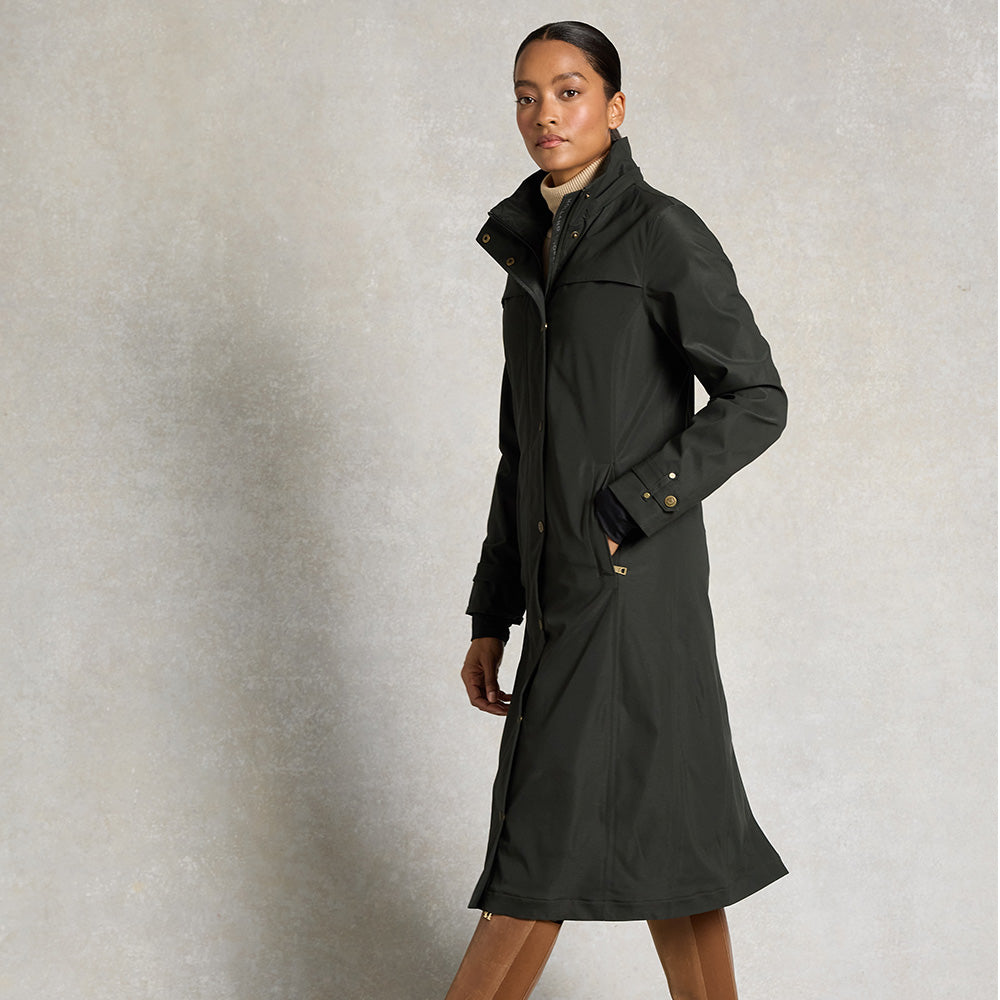 Holland Cooper Ladies Folgate Riding Coat - Dark Pine Green