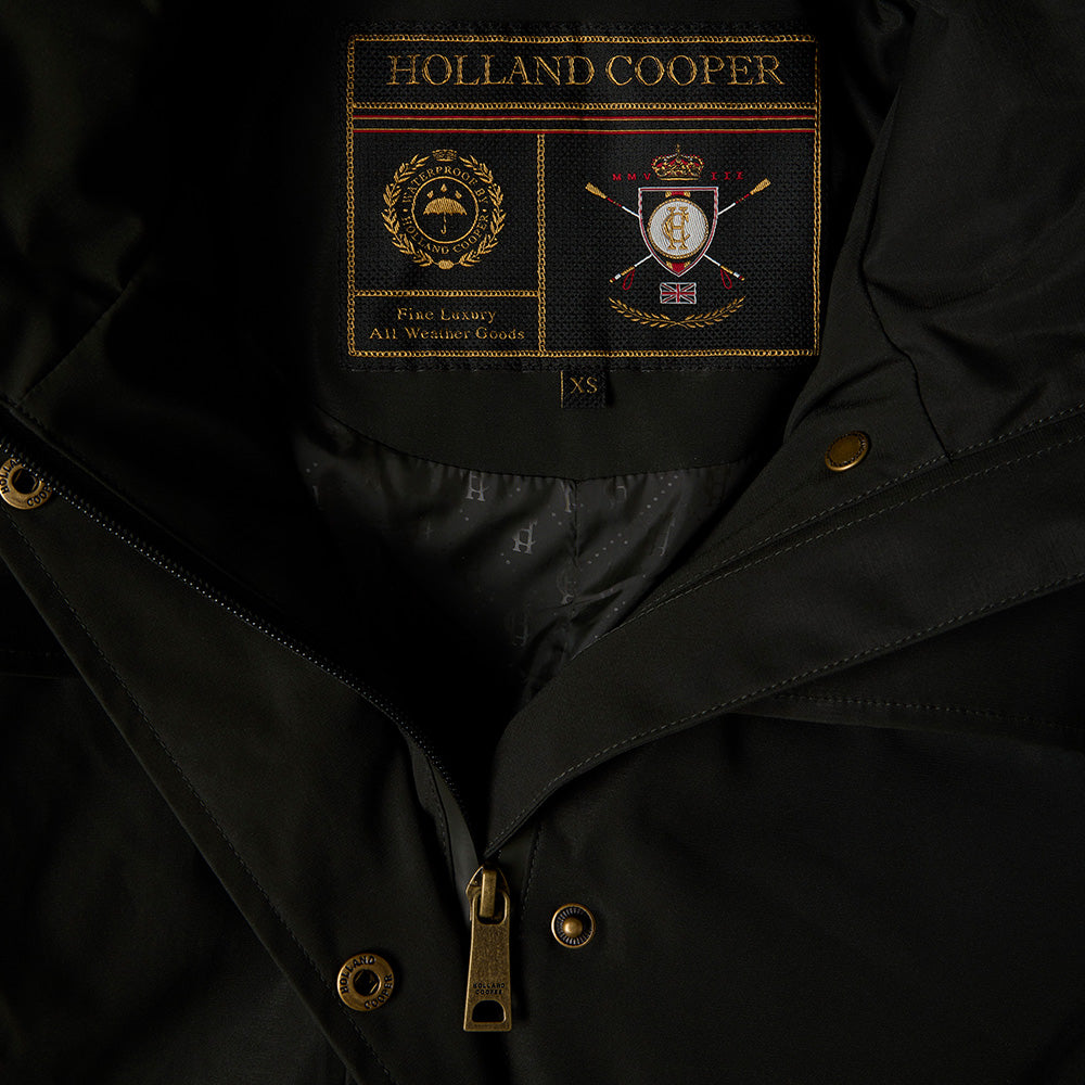 Holland Cooper Ladies Folgate Riding Coat - Dark Pine Green