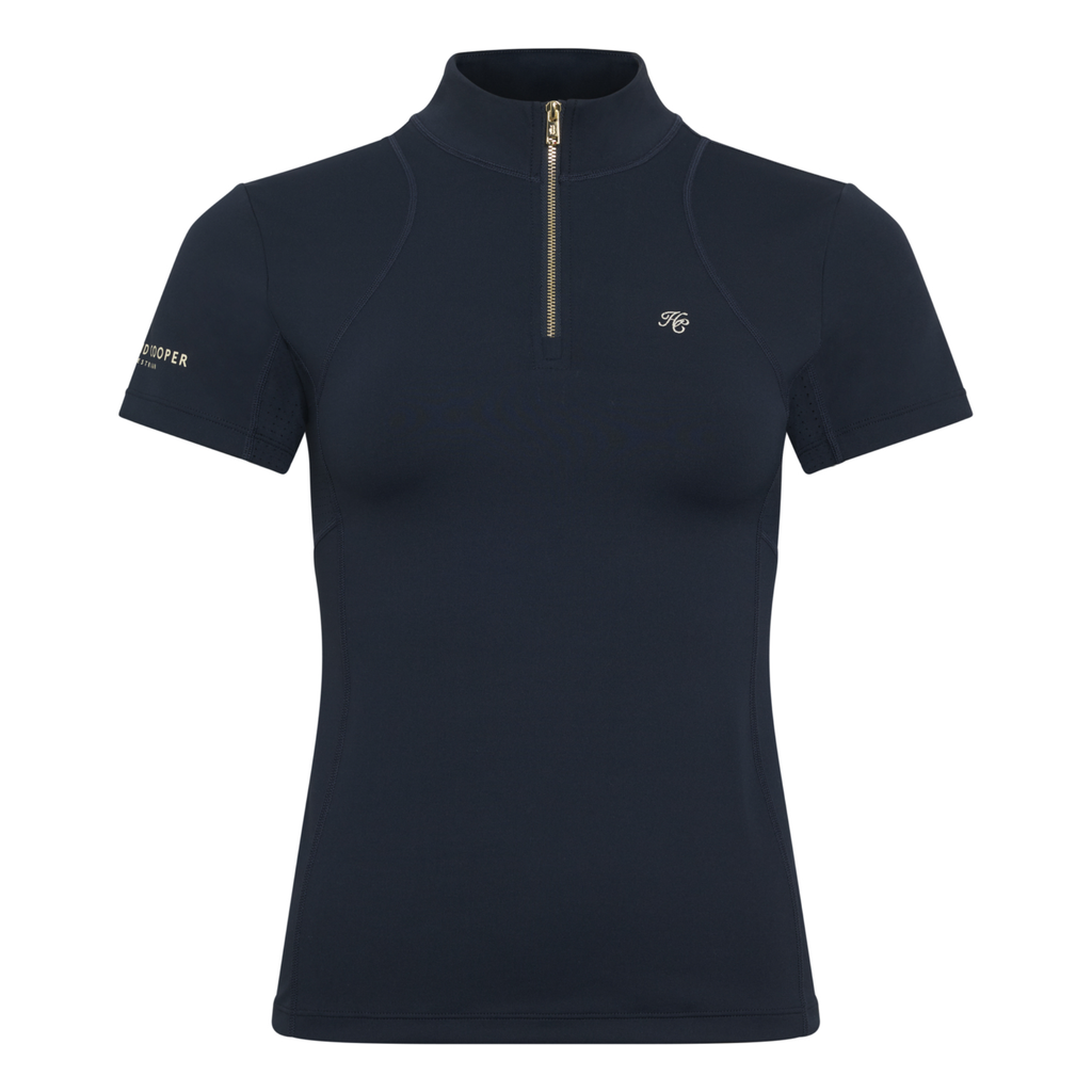 Holland Cooper Ladies Chiltern Short Sleeve Base Layer - Ink Navy