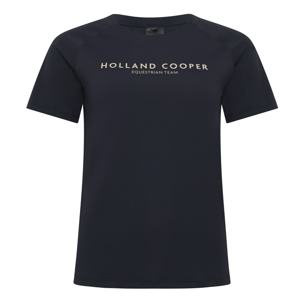 Holland Cooper Ladies Chiltern Crew Neck Tee - Ink Navy