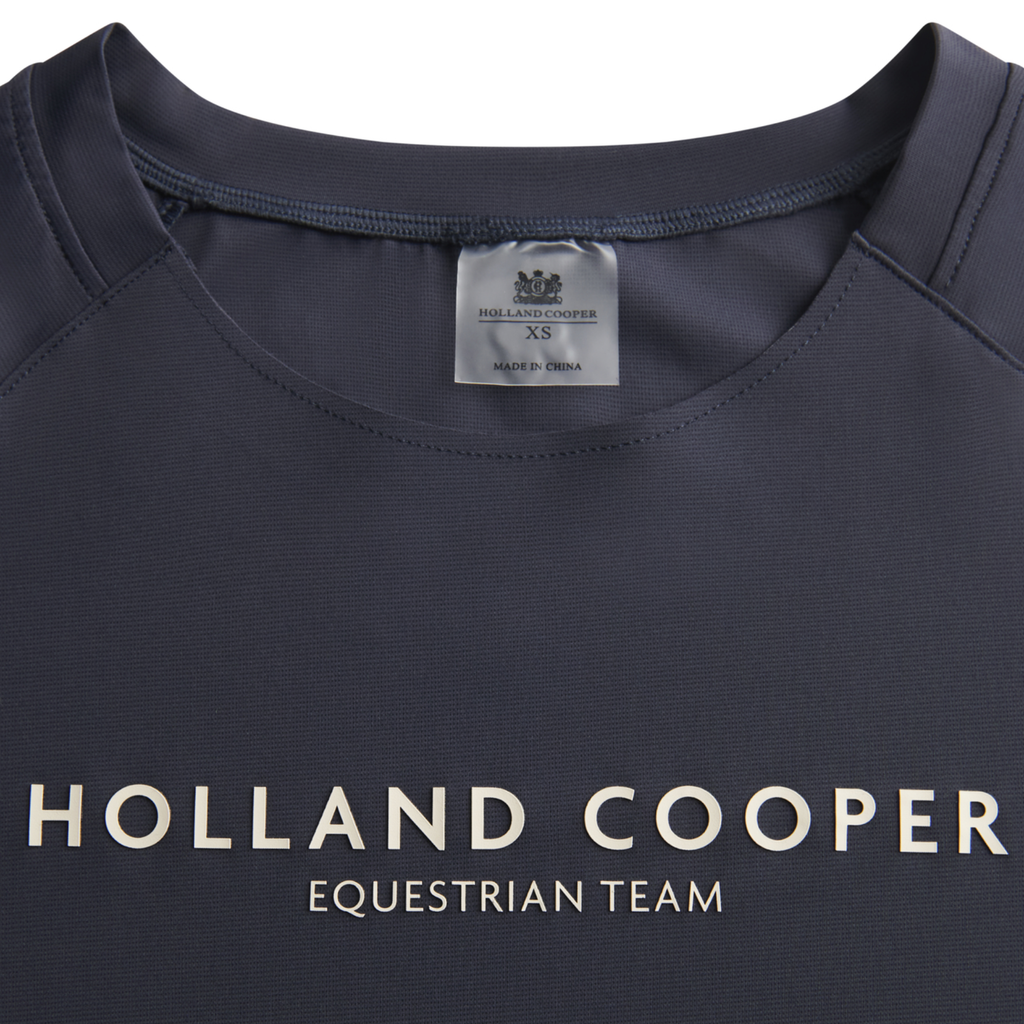 Holland Cooper Ladies Chiltern Crew Neck Tee - Ink Navy