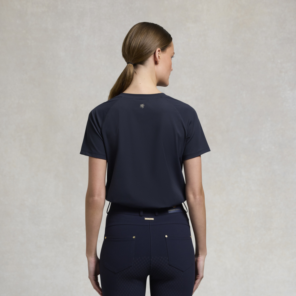 Holland Cooper Ladies Chiltern Crew Neck Tee - Ink Navy