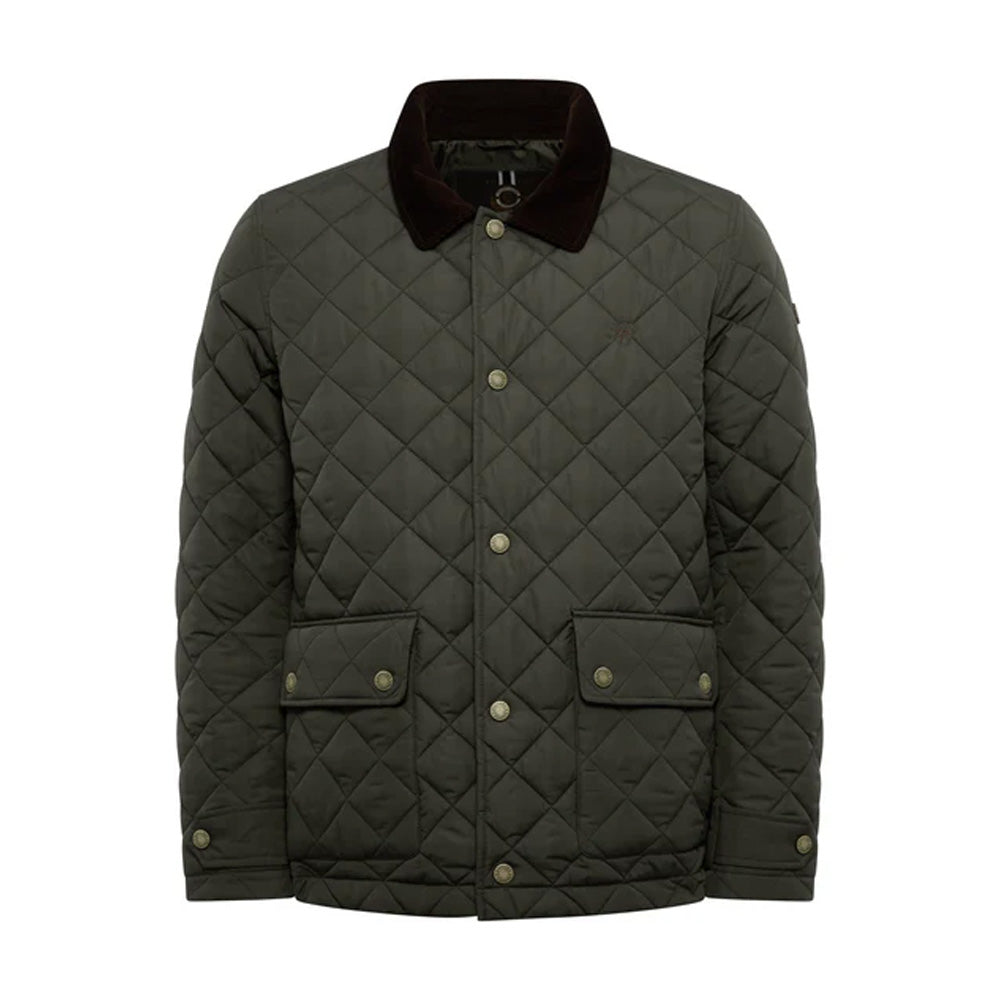 Holland Cooper Mens Quilted Liner Jacket - Army Khaki