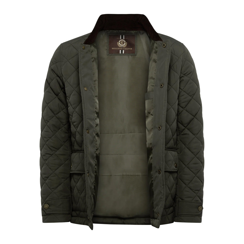 Holland Cooper Mens Quilted Liner Jacket - Army Khaki