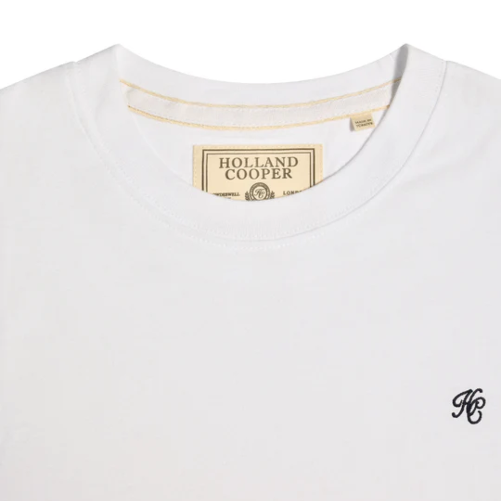 Holland Cooper Mens Crew Neck T-Shirt - White