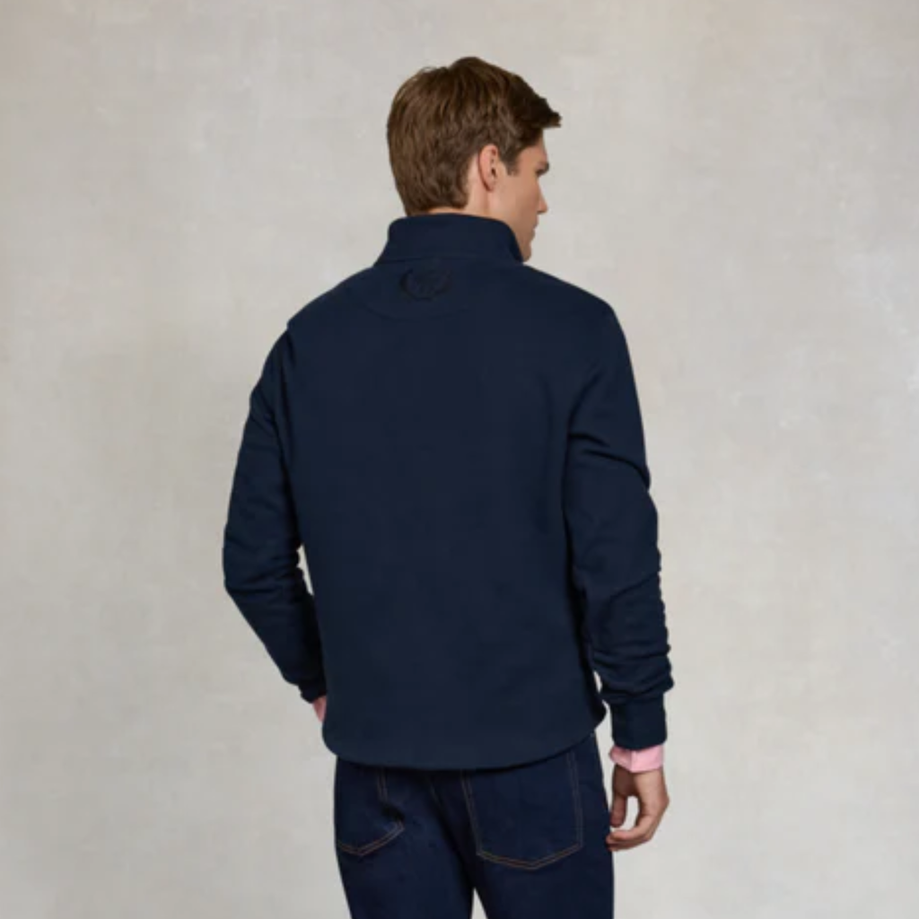 Holland Cooper Mens Quarter Zip Sweat - Ink Navy