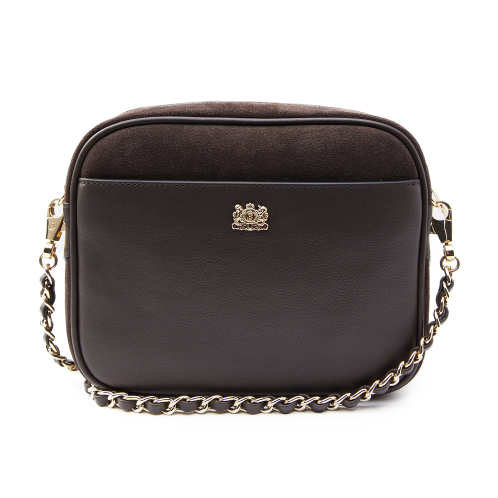 Holland Cooper Soho Camera Bag - Chocolate Suede