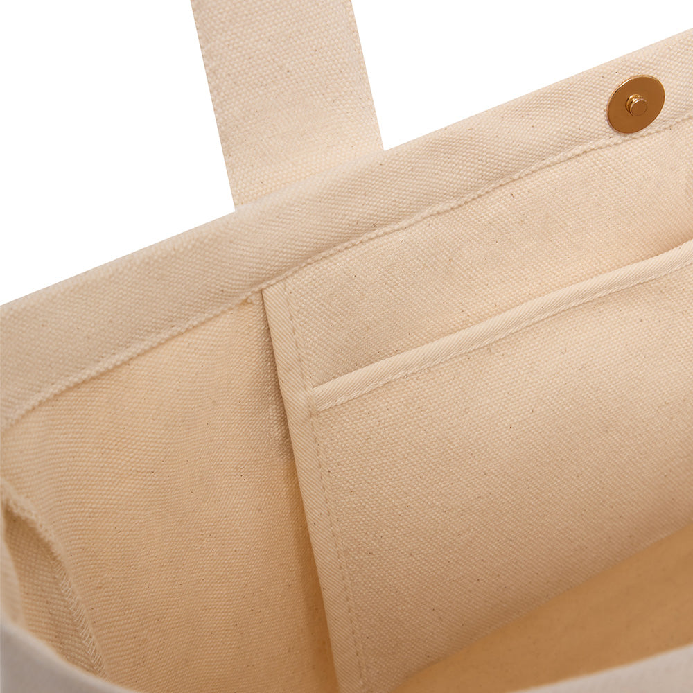 Holland Cooper Ladies Essential Tote Bag - Ecru Racing Green