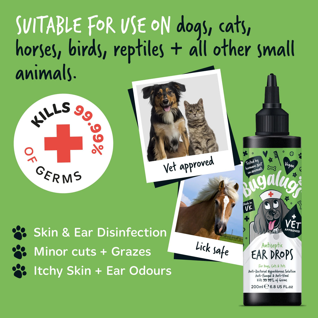 Bugalugs Antiseptic Ear Drops - 200ml