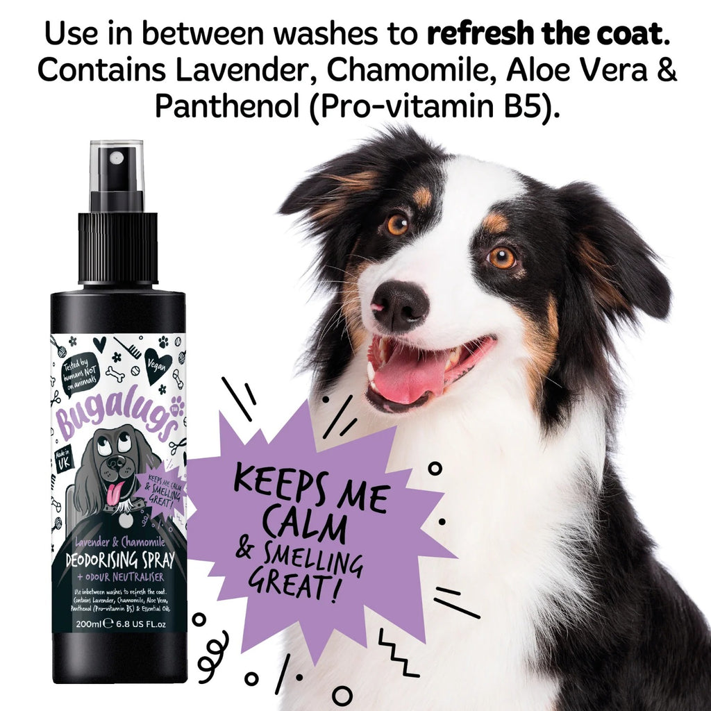 Bugalugs Lavender and Chamomile Dog Deodorising Spray - 200ml