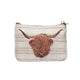 Signare Tapestry Highland Cow Zip Coin Purse