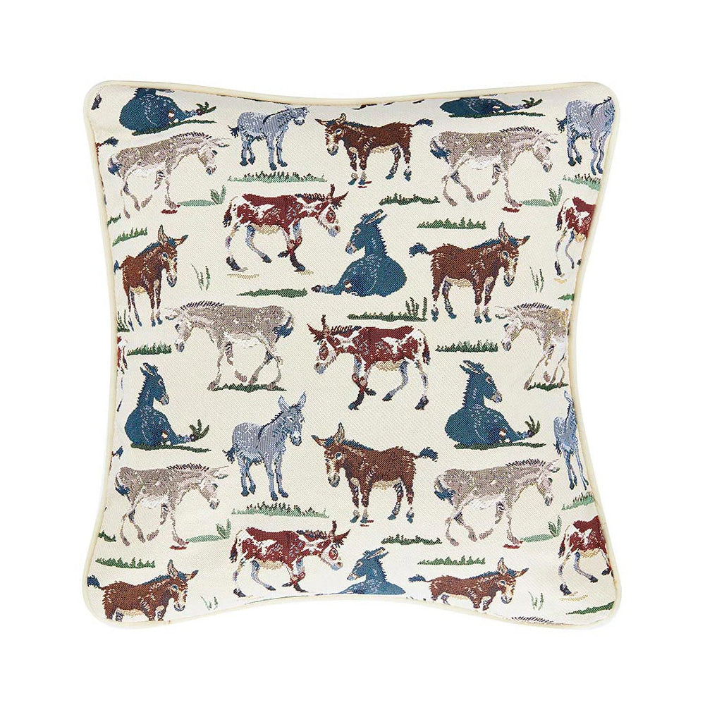 Signare Tapestry Happy Donkey Cushion Cover
