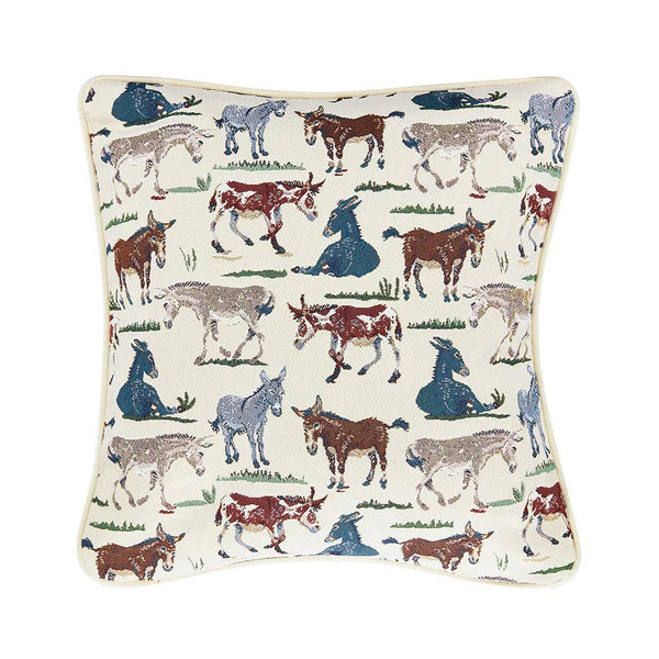 Signare Tapestry Happy Donkey Cushion Cover