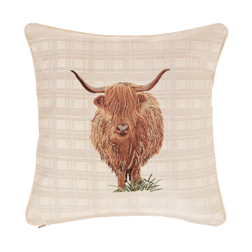 Signare Tapestry Highland Cow Cushion Cover