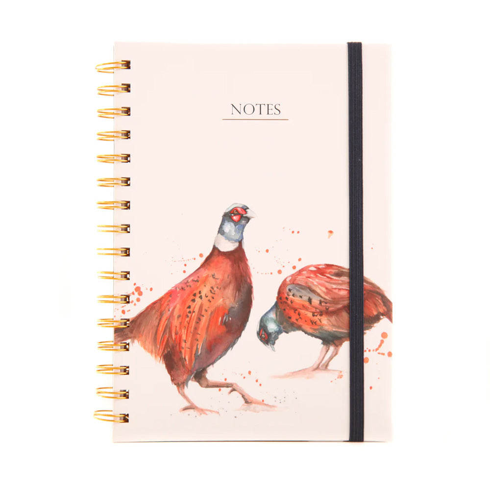 Meg Hawkins The Woodland' Pheasant Watercolour Design A5 Notebook