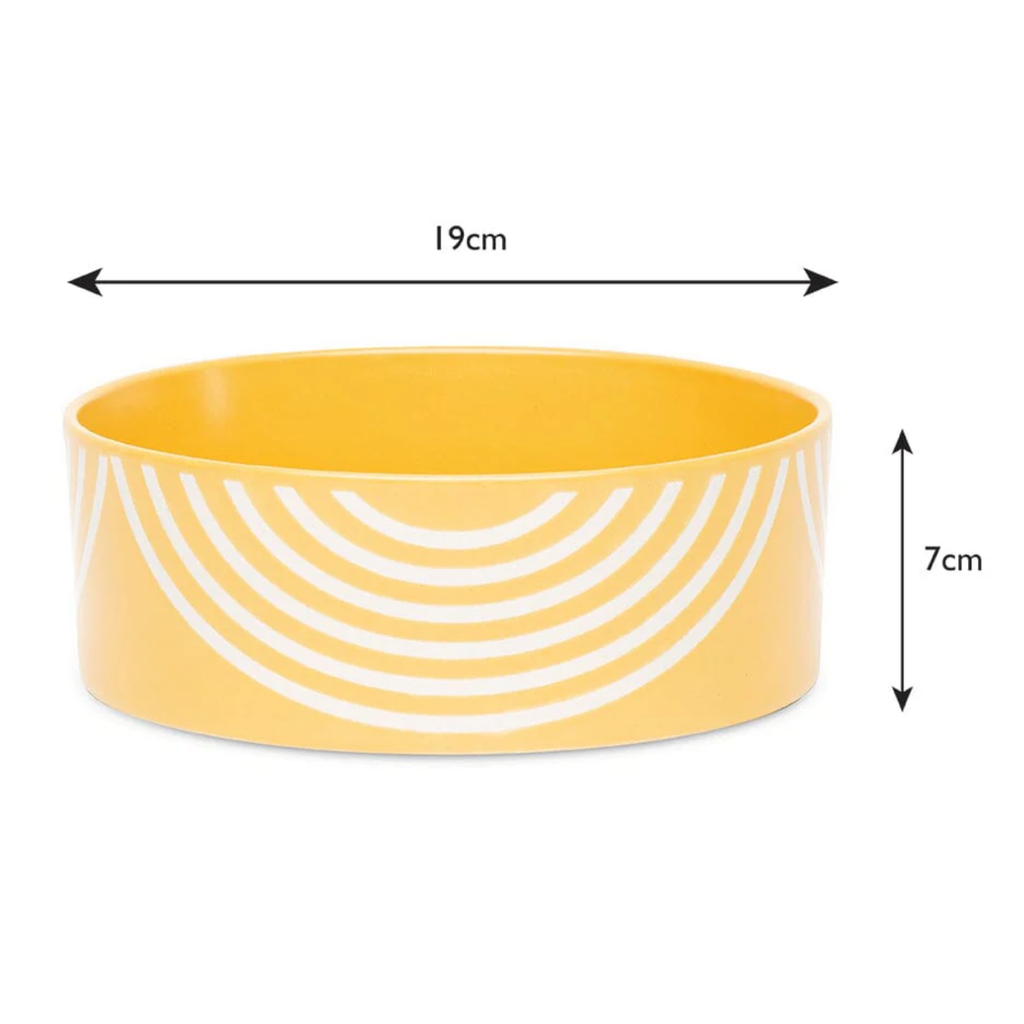 Scruffs Aztec Food Bowl - Sunflower