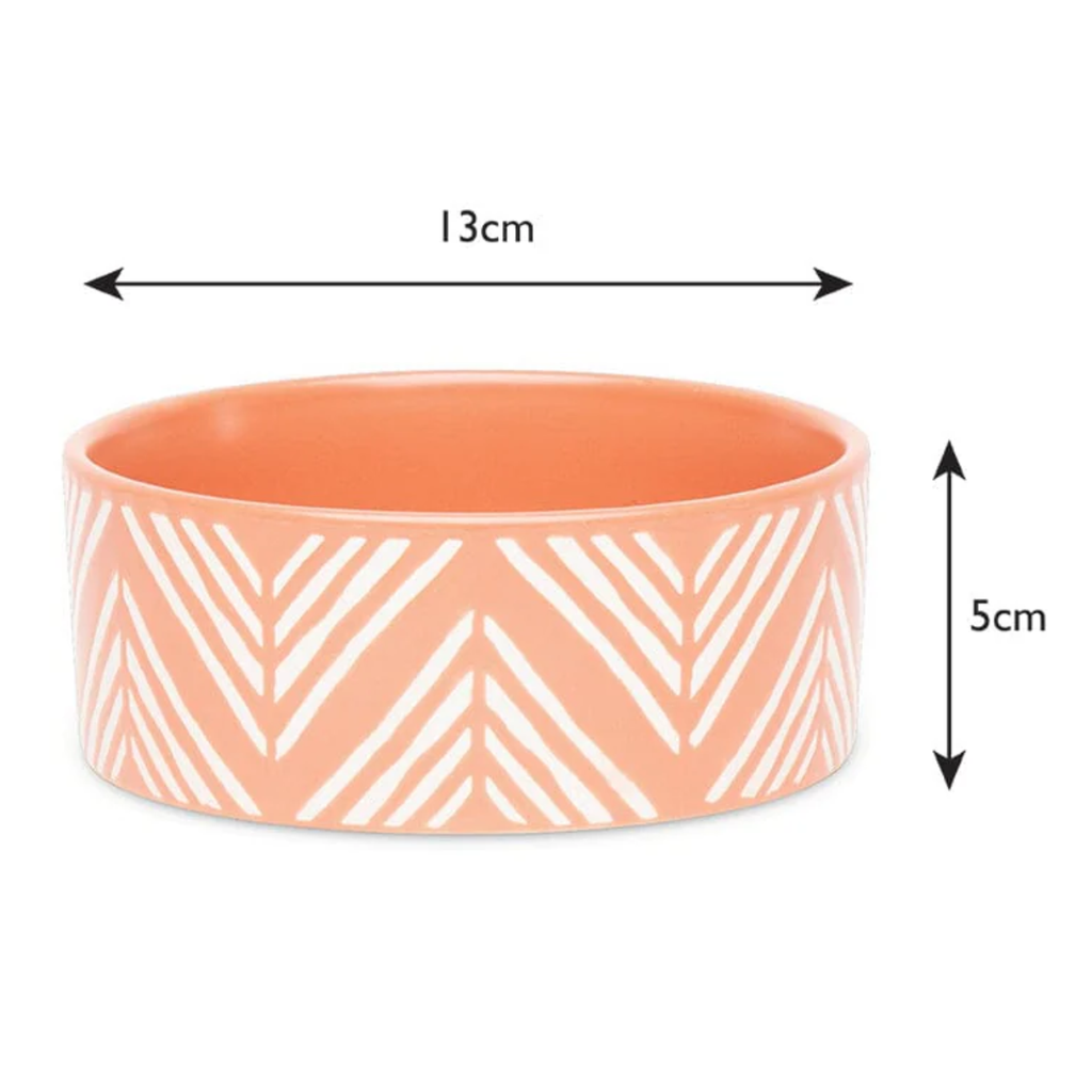 Scruffs Aztec Food Bowl - Terracotta