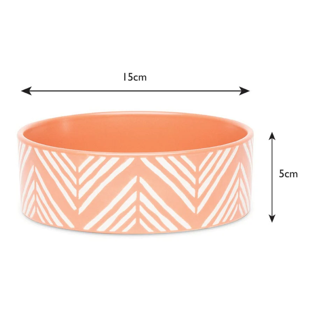 Scruffs Aztec Food Bowl - Terracotta