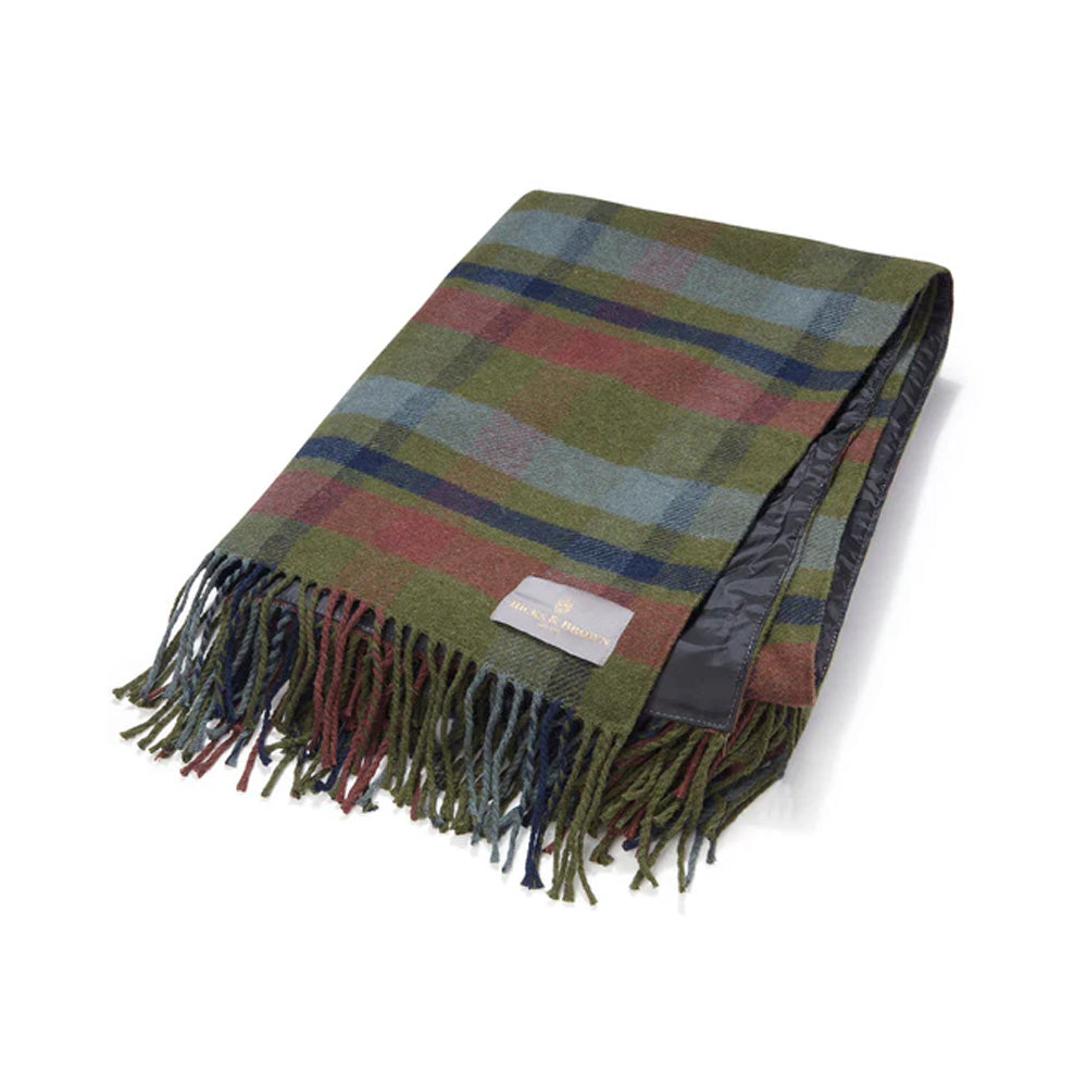 Hicks and Brown Outdoor Blanket - Green Check