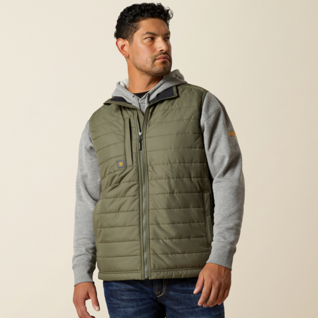 Ariat Mens Rebar Cordura Ripstop Lightweight Insulated Vest - Beetle