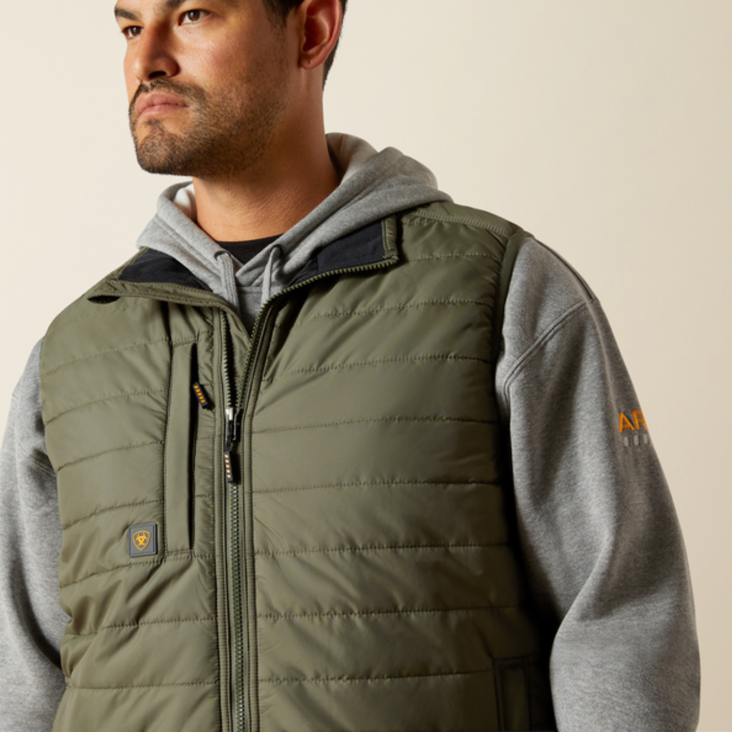 Ariat Mens Rebar Cordura Ripstop Lightweight Insulated Vest - Beetle