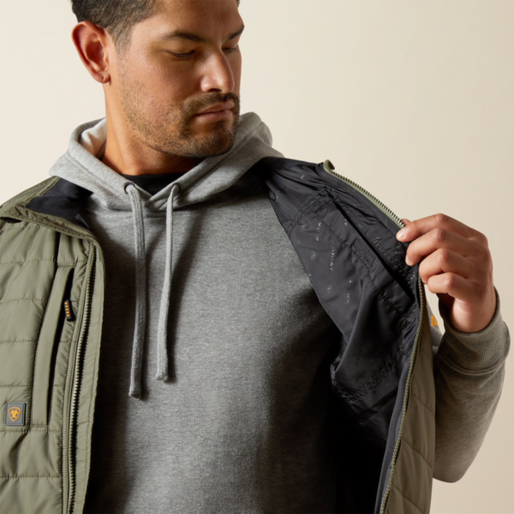 Ariat Mens Rebar Cordura Ripstop Lightweight Insulated Vest - Beetle
