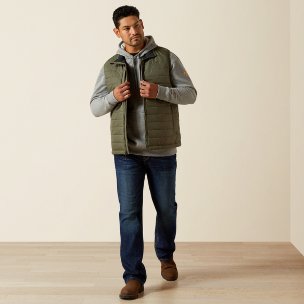 Ariat Mens Rebar Cordura Ripstop Lightweight Insulated Vest - Beetle