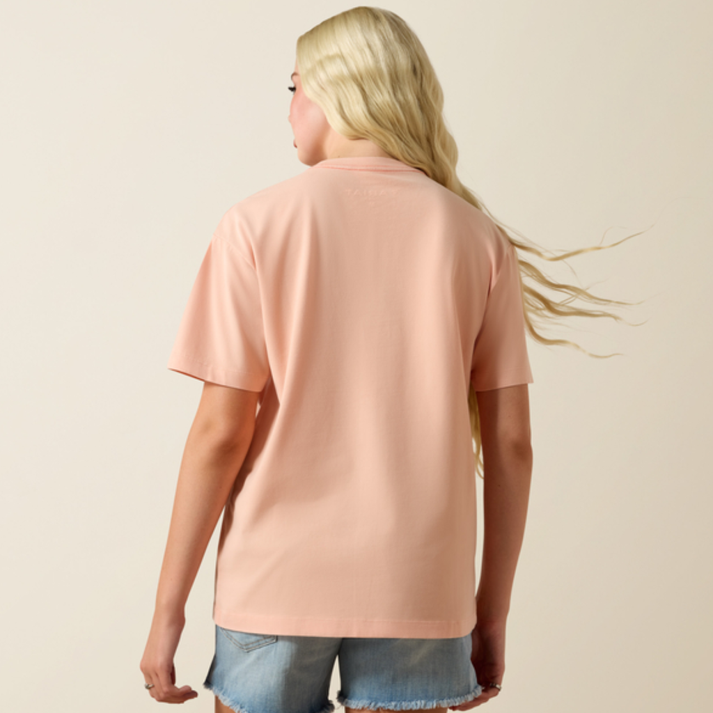 Ariat Ladies Cowgirl At Heart Tee - Tropical Peach