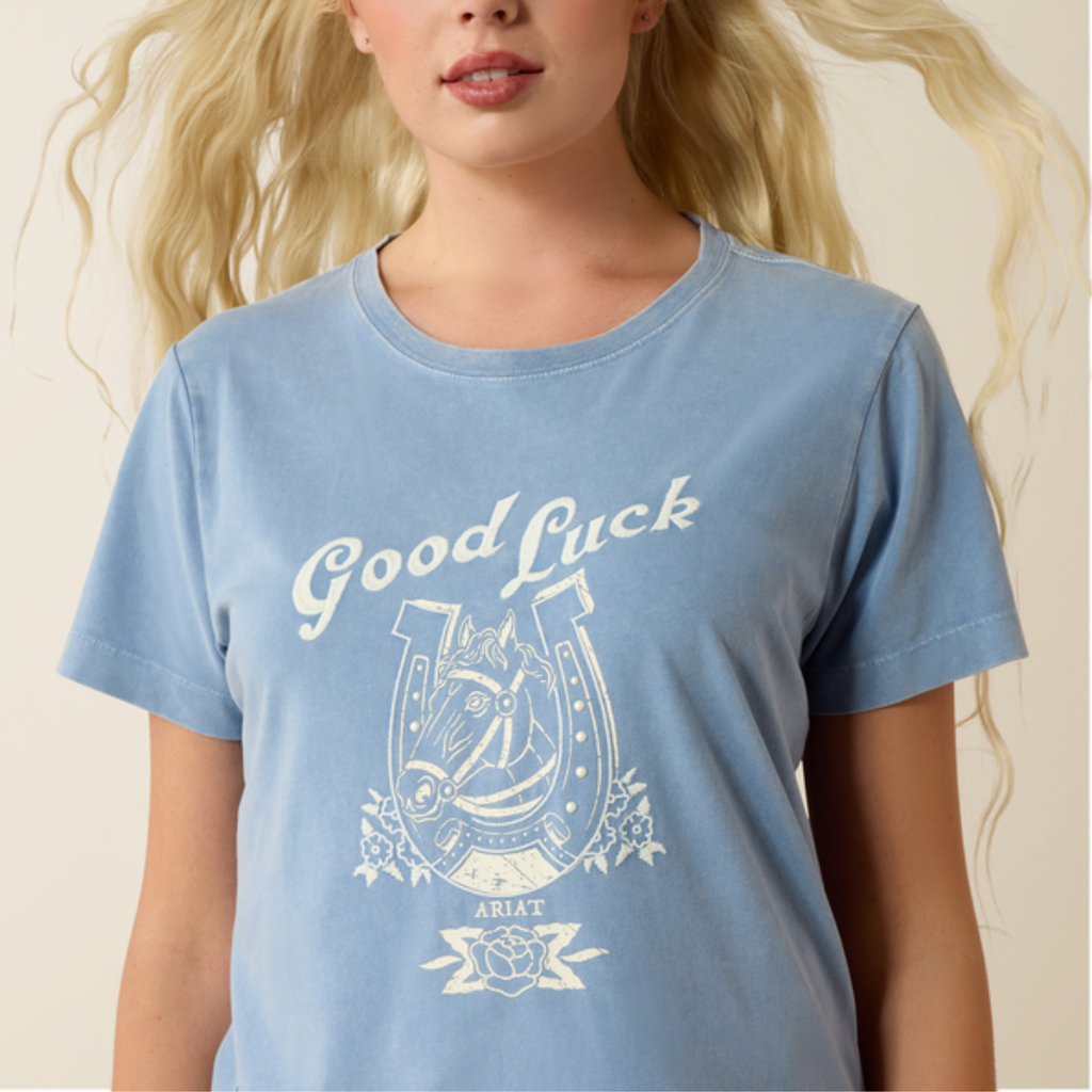 Ariat Ladies Lucky Dreams Tee - Ashleigh Blue