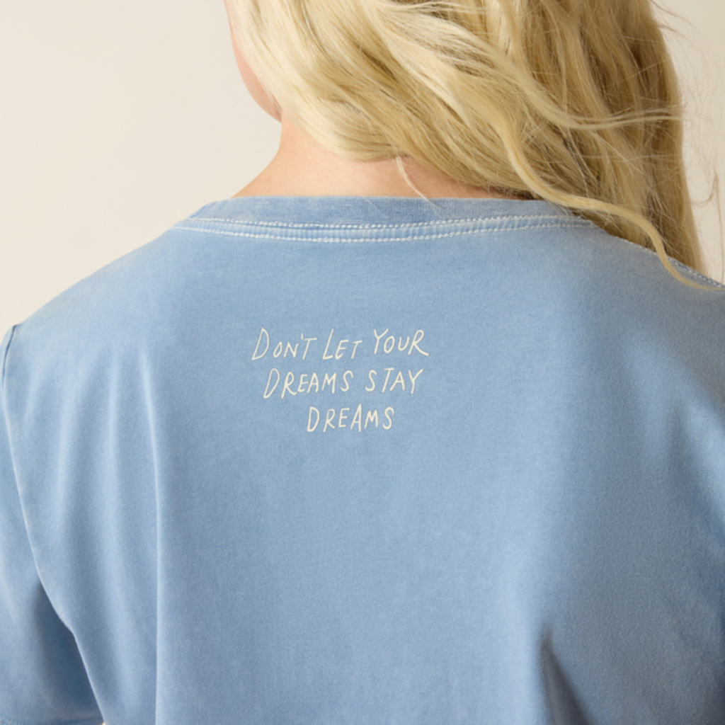 Ariat Ladies Lucky Dreams Tee - Ashleigh Blue