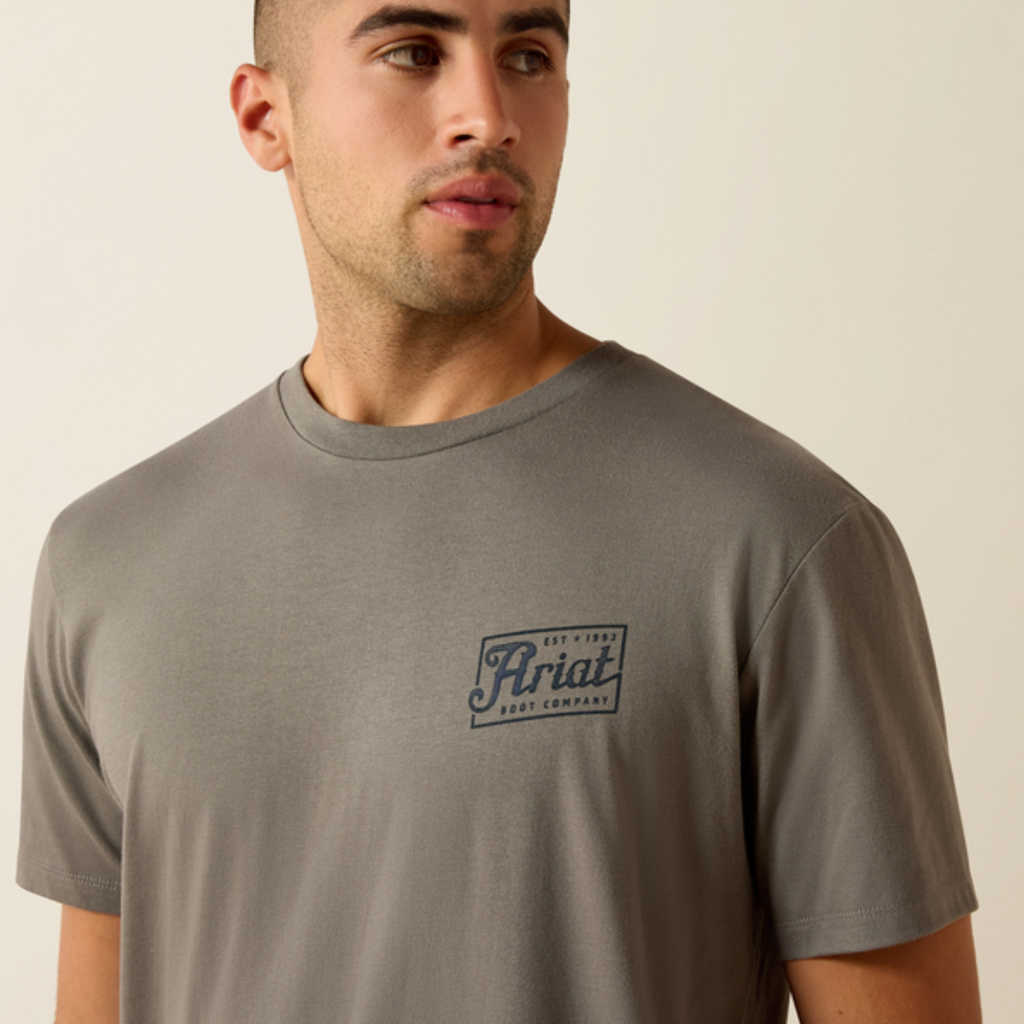 Ariat Mens Patriot Classic Tee - Smoked Pearl